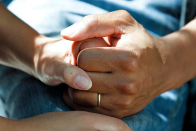 Caregiver providing personal care assistance